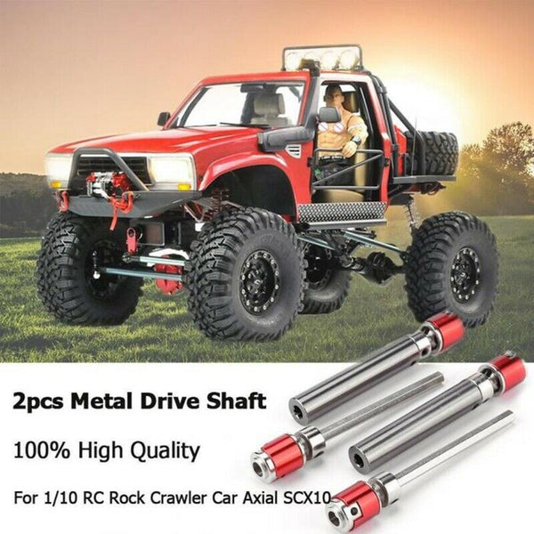 2Pcs Front Rear Drive Shaft Drive Axle For 1/10 Rc Rock Crawler Car Axial S E7H7