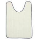 Bathroom Mat 40x60cm U Shaped Cotton Bathroom Anti Slip Bath Mat Grey K3Z6
