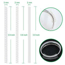 15 Ring Size Adjuster with 3 Sizes Clear Ring Sizer Resizer Fit for Loose Rings