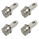 4Pcs 316 Stainless Steel Boat Bimini Top Inside Eye 25mm 1" Rounded End