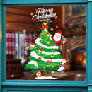 DIY Christmas Tree Bell Wall Stickers Home Shop Window Glass Decals Holiday Y6F4
