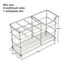 Stainless Steel Toothbrush Holder Toothpaste Holder Stand (Stainless Steel  P7E7