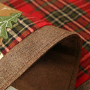 180cm Christmas Elk Small Tree Pattern Table Mats Creative Plaid Tablecloth