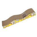 Funny Pet Cats Toys Wave Shape Corrugated Paper Cat Scratch Board w/Catnip