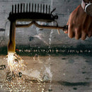 Chipping Slag Hammer Wire Welding Brush. 2 In 1 Design With Removable Wire