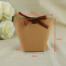 50Pcs Blank Kraft Paper Bag Candy Bag Wedding Favors Gift Box Package Birth K3A3
