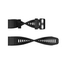 Replacement Silicone Strap for Garmin Fenix 6 6 Pro 5 5 Plus 22mm (Black) A