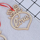 6pcs Wooden Ornament Hollow Letter Tree Hanging Christmas Pendant Decorati-3C