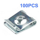 100pcs/set  No.4 U Nut Car Interior Door Trim Panel Fastener Clip U Type Nuts