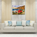 Diamond Painting Seagull Scooter DIY Full Round Drill Wall Picture 40x30cm