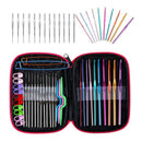 70x Aluminum Crochet Hooks Set Knitting Sweaters Needles Pin Sewing Too FNG