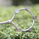 2X(Stainless Steel Fan Ring with 5 Nozzle Seats Sprayer Mist Fan Ring Water