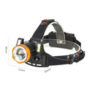 T6 LED Headlight 4 Modes Zoomable Rechargeable Waterproof Fishing Headlamp
