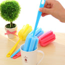 3Pcs Plastic Wine Glass Bottle Cup Sponge Brush Cleaning KitchenTools