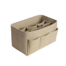 Women Fashion Felt Cloth Inner Bag Fits In Insert Handbag Multi-Pockets Cos A2X3