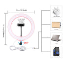 3.6*Photography LED Selfie Ring Light Dimmable Camera Makeup Video Live Stu BX