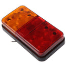 1Pair Amber Red Car Truck Trailer Rear Led 10LED Tail Indicator Stop Brake Li Kw