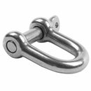 Stainless Steel 10mm 25/64 inch Screw Pin Chain D Dee Shackle Hardware Rigg B1V7