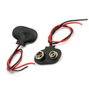 5pcs New Black Snap on 9V 9 Volt Battery Clip Connector Hard Shell Buckle Pro