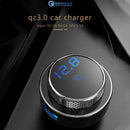 Bluetooth 5.0 Fast Charge Memory Playback For Car ABS FM Transmitter Universal