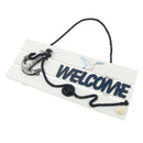 Home Wall Hanging Wood Creative Craft Plaque Welcome Door Sign Board Anchor