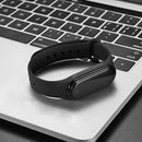 M4 Waterproof Touch Screen Sports Heart Rate Monitor Smart Bracelet Black