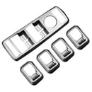 For Mercedes Benz ML GL GLE GLS 5PCS ABS Chrome Car Door Armrest Window Gla