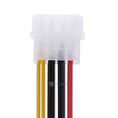 2pcs 4-Pin Molex to 3-Pin fan Power Cable Adapter Connector 12v*2 / 5v*2 SN9F