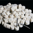 100x WOOL FELT POLISHING BUFFING WHEEL GRINDING POLISHING PAD+2X SHANK