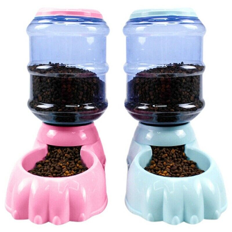 Automatic Pet Food Dispenser Dog Cat Breeder Food Bowl Pet Supplies Dog Foo R3B3