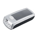 Waterproof 4 LED Bike Bicycle Solar Powered USB Charging Front Light Headlight