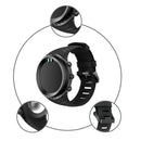 Silicone Watch Replacement Band Strap For SUUNTO CORE Smart Bracelet Black