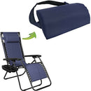 Set of 2 Folding Recliner Chair Head Cushion Headrest for Outdoor Patio
