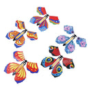 Magic Flying in the Book Butterfly Rubber Band Powered Wind Up Butterfly T_
