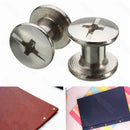 100PCS Nickel Binding Chicago Screws Nail Rivets Photo Album Leather Craft 5x6mm