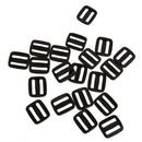 40pcs Plastic Slider Tri-Glide Adjust Buckles Backpack Straps Webbing 20mm