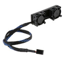 M.2 NGFF PCIE NVMe 2280 SSD 3 Pin Heatsink Radiation Cooling Fin Dual Fan Cooler