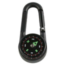 Double-sided Carabiner Compass Outdoor Survival Hook Compasses Thermometer