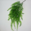 2x Artificial Hanging Plants Weeping Willow Branches Plastic Greenery Plants