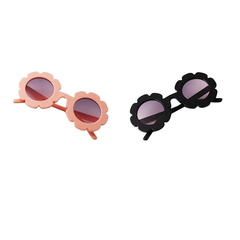 2 Pieces Polarized Sunglasses for Babies, Ages 0-2, in Classic Black and Pink
