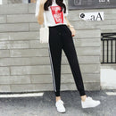 Summer Spring Casual Pants Sportswear Trousers Woman Haren Pants Double Str N1G5