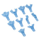 10pcs Assorted Perforated Plastic Dental Denture Impression Trays Full Siz BX