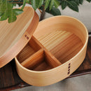 Wooden 1 Tier Lunch Box Food Container With Lid