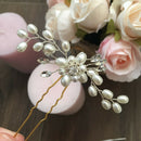Prom Festival Wedding Hairpin Beautiful Floral Headdress Plait Hair Clip Ac U5D8