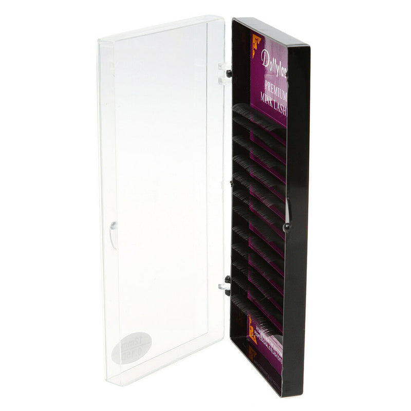 Fiber Black Eyelash Extension D Curl 0.15 Individual Semi Permanent 13mm