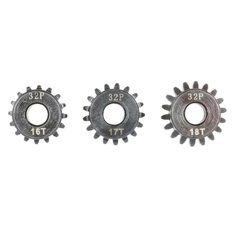 Durable 32DP 5mm 16T-18T Pinion Motor Gear fr 1/8 RC Brushed Brushless Motor