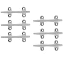 6pc Sailboat Mooring Cleat Dock Deck Rope Cleat , 316 Marine Stainless Steel