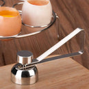 Stainless Steel Boiled Egg Topper Shell Cutter Knocker Raw Egg Cracker Sepa