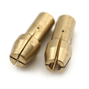 10Pcs brass drill chuck collet bits 0.5-3.2mm 4.8mm shank for rotary tool BX