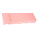 Pink Durable Clear Plastic Pencil Case School Supplies Pen Holder Stationery